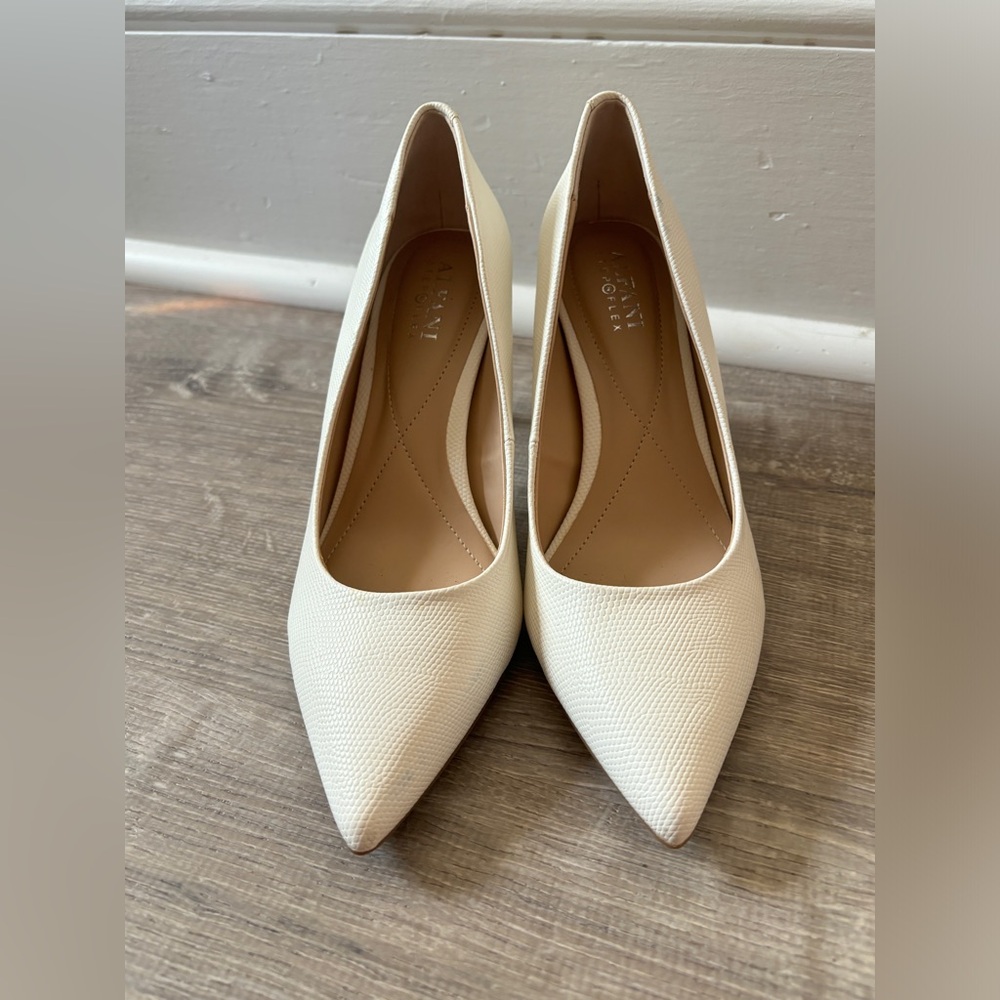 White high heels